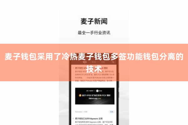 麦子钱包采用了冷热麦子钱包多签功能钱包分离的技术