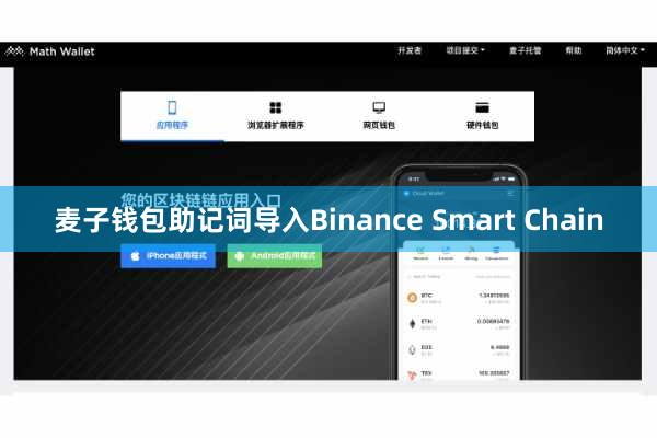 麦子钱包助记词导入Binance Smart Chain